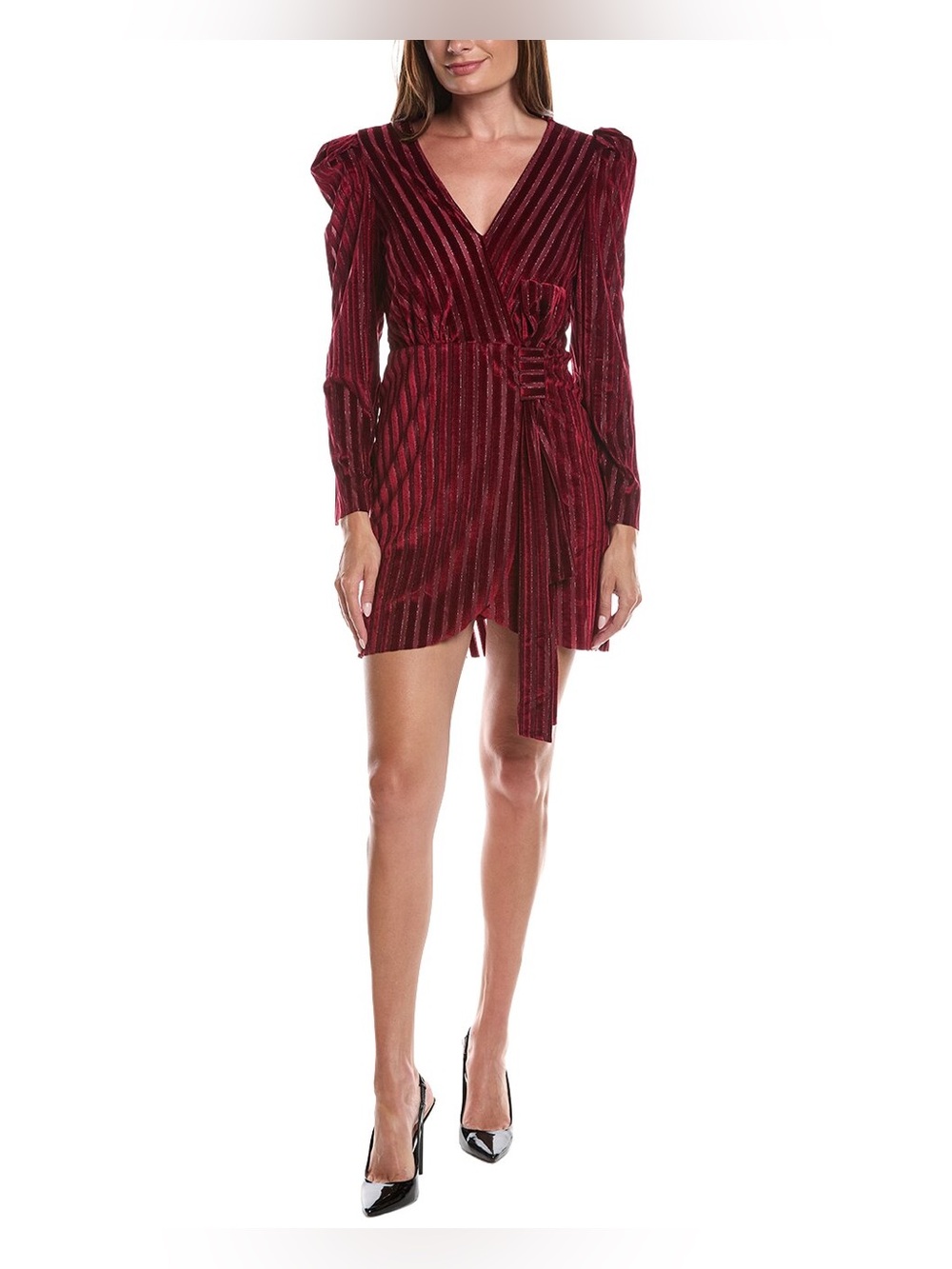 NWT Layered With Love Velvet Striped Dress Size XL